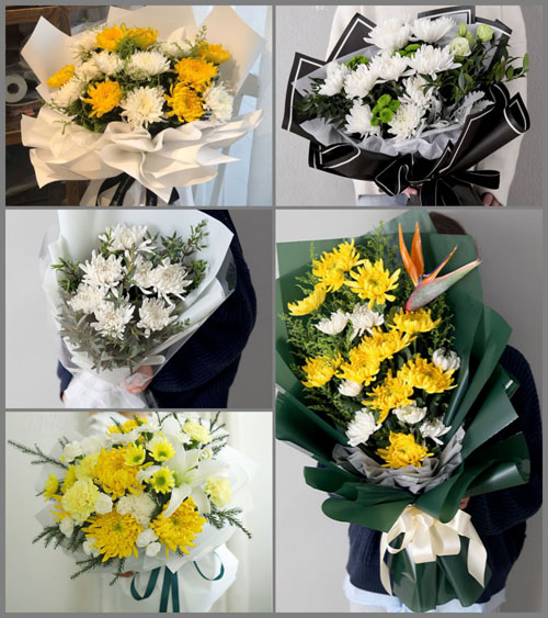 江苏镇江句容市后白镇林梅村白事花束代送